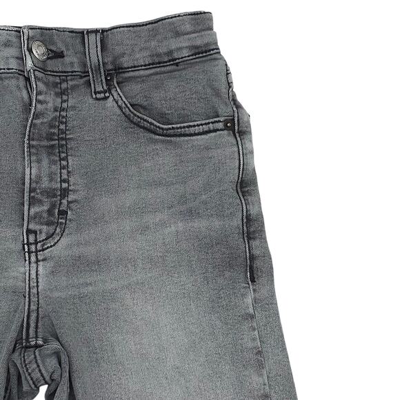 Topshop Jeans Womens 2 Gray Ankle Skinny Distressed Jamie - Picture 4 of 14